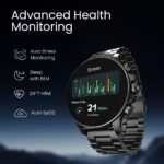 Fastrack Marvellous FX2 1.54" Super AMOLED Smart Watch with SpO2, Sleep Monitor, BT Calling, Metal Body, Voice Assistant, 100+ Sports Modes – Smartwatch for Professionals (Black) - Image 5