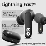 GOBOULT Y1 Ear Buds Wireless with 50Hr Playtime, Clear Calling ENC Mic, Low Latency Made in India, Gaming, 10mm Bass Drivers Earbuds Buds TWS Bluetooth (Black) - Image 5