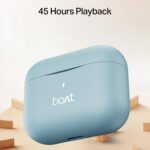 Boat Airdopes Ace Gen 2 TWS Earbuds with 45H Battery, 4Mics ENx Tech, ASAP Charge, 13mm Drivers, 50 ms Low Latency, IPX5, Bluetooth Earbuds, TWS Ear Buds Wireless Earphones with mic (Mystic Blue) - Image 4
