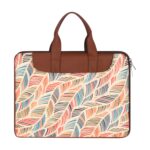 Tabelito Laptop Sleeve Bag 13" to 15.6 inch for Women Jute and Vegan Leather Office Everyday Handbags - Image 4