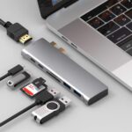 TECHNOVIEW USB C Hub for MacBook, 7-in-2 USB C to C Adapter, Compatible with Thunderbolt 3 Port, 100W Power Delivery, 4K HDMI, USB C and 2 USB A Data Ports, SD and microSD Card Reader - Image 3