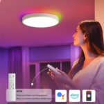 Smart Ceiling Light - WiFi-Enabled, 30+10W RGB and CCT LED, Voice and App Control, Music Sync, Multi-Color & Adjustable White, Perfect for Home, Office, Parties - 2 Years Warranty - Image 5