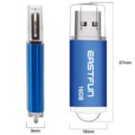 eastfun 3 Pack 16gb USB 2.0 Flash Drive Memory Stick Thumb Drive Thumb Stick Jump Drive Zip Drive Pen Drive led Indicator,3 pcs Colors:red/Green/Blue - Image 3