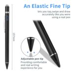 Universal Stylus Pen for Android Tablet Mobile Phone - 2-in-1 Stylus for Android Compatibility for iPhone/iPad/Samsung/Huawei/Xiaomi and Other iOS/Android Tablets,Drawing and Writing,Black - Image 3