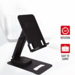 G-400 Folding Laptop Stand, Adjustable & Rotatable Tabletop Stand with Strong Tensile Build, Anti-Slip Design for Laptop, Tablet & Mobile (Black) (Pack of 1) - Image 3