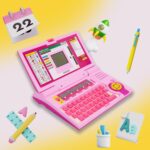 Cable World® Educational Laptop Computer Toy for Kids Above 3 Years - 20 Fun Activity Learning Machine, Now Learn Letter, Words, Games, Mathematics, Music, Logic, Memory Tool - Pink - Image 3