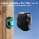 DCT Outdoor Cameras Wireless Magnetic: Battery Powered WiFi Camera for Home Security Outside Color Night Vision House Cameras Motion Detection SD/Cloud Storage Waterproof - Image 4
