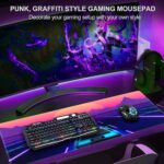 Extended Gaming Mouse Pad (800mm x 300mm x 3mm) Extra Large Gaming Mouse Mat for Gamer, Waterproof Office Desktop Mat (Drift) - Image 3