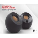 Creative Pebble 2.0 USB-Powered Desktop Speakers with Far-Field Drivers and Passive Radiators for PCs and Laptops (Black) - Image 3