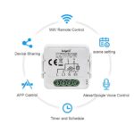 Ledgebit LT-2CHM Matter Wi-Fi Smart Switch – 10A, Smart Life App Control, Remote Control with Alexa & Google Home, 2-Gang Breaker Module - Image 4