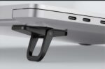 Mini Portable Metal Laptop Stand Folding Heightening Heat Dissipator Base Zinc Alloy Laptop Desktop Bed Table Desk Support Ideal for Mobile Workstations - Image 3