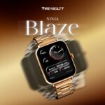 Fire-Boltt Ninja Blaze Smart Watch, Stainless Steel Strap & Steel Body, 1.83” Display Bluetooth Calling Built-in Mic & Speaker, 120+ Sports Modes, Smartwatch for Man and Woman Imperial Gold - Image 3