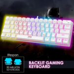Ant Esports MK1200 Mini 60% Wired Mechanical Gaming Keyboard – Red Switch, Rainbow Backlit, 61 Keys, Anti-Ghosting, USB, Compact TKL – Compatible with Windows, macOS, PS5, Xbox, Laptop & PC (White) - Image 5