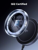 UGREEN MagFlow Qi2 15W Wireless Charging Pad, Wireless Charger MagSafe Compatible, Magsafe Charger with 1.5 m Cable, for iPhone 16/15/14/13/12 and AirPods - Image 4