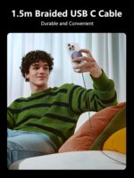 UGREEN MagFlow Qi2 15W Wireless Charging Pad, Wireless Charger MagSafe Compatible, Magsafe Charger with 1.5 m Cable, for iPhone 16/15/14/13/12 and AirPods - Image 5