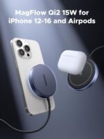 UGREEN MagFlow Qi2 15W Wireless Charging Pad, Wireless Charger MagSafe Compatible, Magsafe Charger with 1.5 m Cable, for iPhone 16/15/14/13/12 and AirPods - Image 7