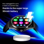 SKMEI Smartwatch Bluetooth Call for Android & iOS for Men's Fitness Tracker with Heart Rate, Blood Pressure & Sleep Monitor, IP68 Waterproof, Long Battery Life - S232 (Black Steel Band) - Image 7