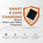 Artifax 45W GaN Fast Charger with Retractable Cable | PD 3.0 PPS | Compatible with iPhone 16 15, Samsung S25 S24 Super Fast Charging 2.0, Android, Laptop | Dual Port USB-C + USB-A | BIS Certified - Image 4