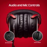 HyperX Cloud III– Wired Gaming Over Ear Headset, Pc, Ps5, Xbox Series X|S, Angled 53Mm Drivers, DTS, Memory Foam, Durable Frame, Ultra-Clear 10Mm Mic, USB-C, USB-A, 3.5Mm – Black/Red (727A9AA) - Image 6