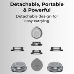 Glassology 3 in 1 Dock 23W Wireless Charger, for iPhone 17/17 Air/17 Pro/17 Pro Max, 16/16 Plus/16 Pro/16 Pro Max, 15/14/13/12, Earbuds 3rd/2nd gen & Watch, Premium 360 Rotatable. (White) - Image 5