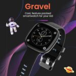 Turet Gravel Smartwatch for Kids - Aluminium Body, HD Screen, in-Built Games, Motion Mode, IP68 Waterproof, Activity Tracker, Multiple Dials, Heart Rate, SpO2 & Sleep Monitoring (Black) - Image 3