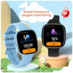 Turet Gravel Smartwatch for Kids - Aluminium Body, HD Screen, in-Built Games, Motion Mode, IP68 Waterproof, Activity Tracker, Multiple Dials, Heart Rate, SpO2 & Sleep Monitoring (Black) - Image 4