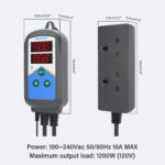 INKBIRD Heating Temperature Controller ITC-306T-WIFI, 24 Hours Digital Cycle Timer Thermostat for Greenhouse, Germination, Reptiles, Incubation, Heating Only (UK Plug) - Image 3