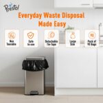 Amazon Brand - Presto! Garbage Bags | Medium | 180 Count | 30 Bags X 6 Rolls | 19 X 21 Inches | For Dry & Wet Waste | Black - Image 3