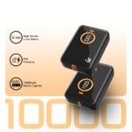 15W Fast Charging 10000mAh Power Bank with Type C PD & USB-A Ports, Digital Display (Power Delivery, Black) - Image 3