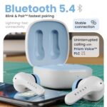 GOBOULT Made in India K10 Ear Buds Wireless with 50H Playtime, 4 Mics Clear Calling, 45ms Low Latency Gaming, 10mm Bass Drivers Earbuds Buds Bluetooth Wireless Earphones (Ice Blue) - Image 7