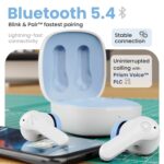 GOBOULT Made in India K10 Ear Buds Wireless with 50H Playtime, 4 Mics Clear Calling, 45ms Low Latency Gaming, 10mm Bass Drivers Earbuds Buds Bluetooth Wireless Earphones (Ice Blue) - Image 10