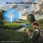 DIMSY AC1200 Outdoor Long Range Wi-Fi Extender, Dual Band Outdoor Access Point with Active/Passive PoE, WAN/LAN Port, IP67 Waterproof, Supports AP/Router/Repeater Mode, 2x7dBi High-Gain Antennas - Image 5