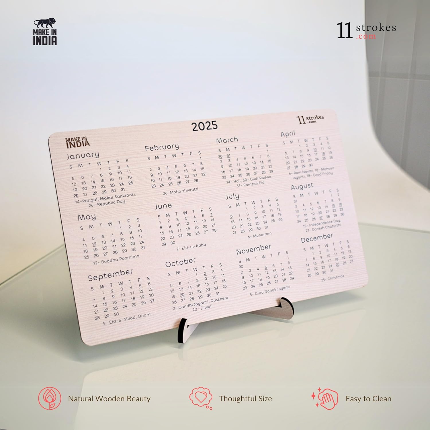 multipurpose organizer with mobile stand for desk, pen stand and Calendar 2025 | Office Table Accessories I Gift for man & woman I Stationary Organizers box Office decor items - Image 6