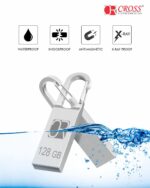 CROSS 3.0 USB Flash Drive/Pen Drive with Metal Body - Silver | External Storage Device 4GB 8GB 16GB 32GB 64GB 128GB Pen Drive | Compatible with Laptop, Desktop, Projector, Car, Audio (128GB) - Image 3
