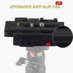 HIFFIN® Universal Quick Release Camera Adapter Mount System with Slide Plate with 1/4" and 3/8" Screws for Benro, Manfrotto & Other Professional Tripods (Quick Release Plate) - Image 3