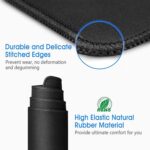 Storite Flight of Fashion Large Extended Mouse Pad XXL with Non-Slip Rubber Base, Stitched Edge Mouse Mat for Laptop, Computer & Desk - 600x300x2mm - Good Things Take Time Quote - Image 4