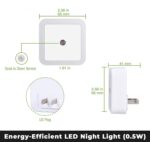PANCA 4pc Night Lamp Sensor Light for Bedroom Bed Side Home | Smart Automatic ON/Off Dim LED Lights | Energy Saving 0.5W Lamp | Long Life for Hallway, Stairs, Kitchen, Bathroom (Warm) (Pack of 3) - Image 6