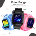 Turet Pro 4G Smart Watch for Kids Girls & Boys, Live Tracker GPS Watch with Sim Support, Voice & Video Call, SOS, HD Camera, Alarm, Long Battery, Waterproof, Kids Smartwatch (Black) - Image 5