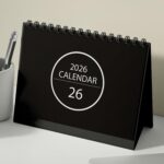 Black Wiro January 2026 to December 2026 Desk Calendar with Motivational Quotes | A5 Black and White Table Calendar | 170 GSM - Image 5