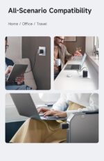 mcdodo 67W USB C Charger With Retractable Type-C Cable, Dual Port (USB A+C) Foldable Wall Charger Gan Fast Charging Fit iPhone 16 15 Pro/Promax/Plus, Galaxy, Ipad, Macbook, Black - Image 6