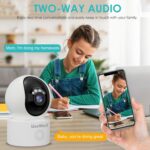 USEWELL 2MP Full HD Indoor WiFi CCTV Camera | Pan Tilt 360° View | Color Night Vision | Motion Detection | 2-Way Talk | Home & Office Security Camera | Supports SD Card for recoding - Image 3