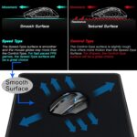 Storite 900x400x3mm Extended Gaming Mouse Pad for Laptop/Computer with Stitched Embroidery Edges and Water Resistance Coating Natural Non Slippery Rubber Base Mousepad Desk Mat - Black - Image 5