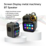 AI Smart Bluetooth Speaker | Portable Translator & Music Companion Real-Time Multi-Language Translation, 1200mAh Battery, Bluetooth 5.4, USB-C Fast Charging, Compact Design & Stereo Sound (Gray) - Image 3