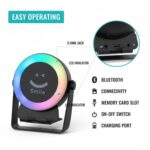 𝓓rumstone (𝟑 𝐘𝐄𝐀𝐑 𝐖𝐀𝐑𝐑𝐀𝐍𝐓𝐘) RGB Smiley Face Bluetooth Speaker – Colorful LED Light Ring, Portable Wireless Audio Device with Stand, Fun Emoji Design, Deep Bass, HD Sound & Long Playtime - Image 3