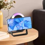 𝓓rumstone (𝟑 𝐘𝐄𝐀𝐑 𝐖𝐀𝐑𝐑𝐀𝐍𝐓𝐘) RGB Smiley Face Bluetooth Speaker – Colorful LED Light Ring, Portable Wireless Audio Device with Stand, Fun Emoji Design, Deep Bass, HD Sound & Long Playtime - Image 4