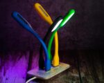RGB USB LED Light Set, Flexible Silicone Mini Lamp, Multicolor Portable Lights for Laptop, Keyboard, Power Bank & Reading, Design, (Pack of 5) - Image 5