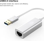 USB 3.0 to RJ45 Gigabit Ethernet Adapter | 10/100/1000 Mbps High-Speed LAN Network Converter | Plug & Play USB to LAN for Laptop, PC, MacBook, Gaming Console, Smart TV, Ultrabook – 1 Year Warranty - Image 3