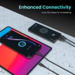 Portronics Power 10 10000 mAh 22.5 W PD Fast Charging |15W Li-Polymer Premium Edition Wireless Power Bank | Type C Power Delivery (1 Input, 3 Output) | Made in India| - Image 3