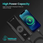 Portronics Power 10 10000 mAh 22.5 W PD Fast Charging |15W Li-Polymer Premium Edition Wireless Power Bank | Type C Power Delivery (1 Input, 3 Output) | Made in India| - Image 5