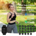 BENIO Smart Watch for Men and Women, 1.69" Fitness Tracker, 24/7Heart Rate/SpO2/Sleep Tracker, Multiple Dials & 23 Sports Modes Fitness Watch, IP67 Waterproof, Compatible with Android iOS - Image 5